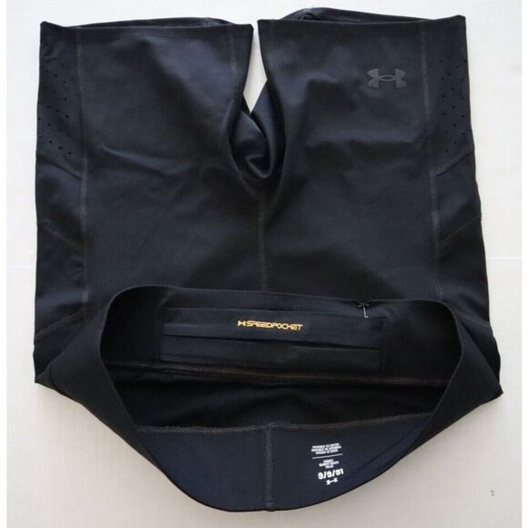 Under Armour 1373218 001 Men's Sz Large Black UA Speedpocket Half Tights Shorts - Picture 11 of 14